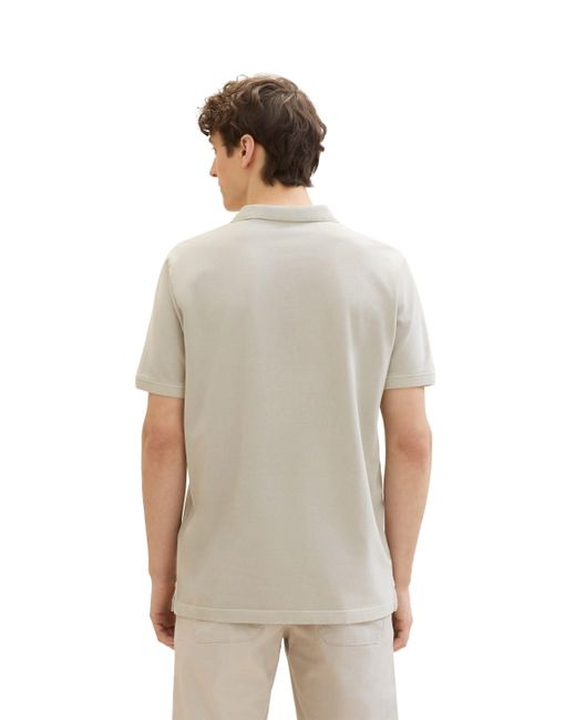 Tom Tailor Poloshirt aus reiner Baumwolle und mit Logo-Stickerei in White für Herren