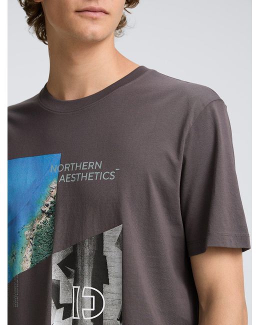 Tom Tailor T-Shirt mit Foto-Print in Gray für Herren