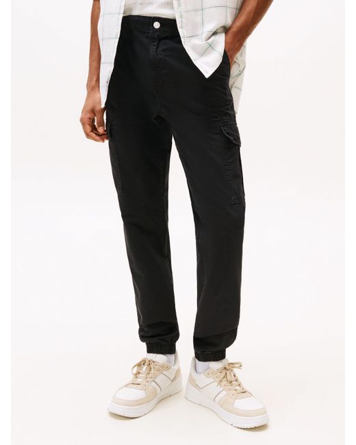 Tommy Hilfiger Cargohose TJM AUSTIN RIPSTOP CARGO Mit Gürtelschlaufen in Black für Herren