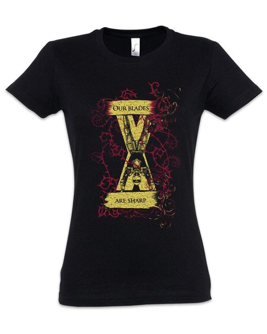 Urban Backwoods Black Print- Our Blades Are Sharp T-Shirt Game Of Stark Wolf Symbol Thrones