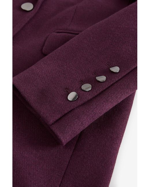 Next Purple Langmantel Mantel mit Revers (1-tlg)
