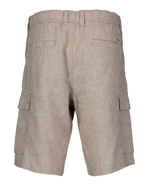 Boss Cargo Shorts aus Leinenmix SISLA-6 (1-tlg) in Gray für Herren