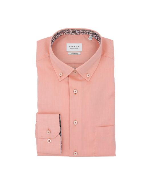 Eterna Langarmhemd in Pink für Herren