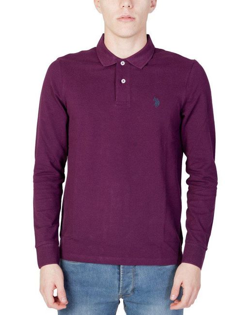 U.S. POLO ASSN. Poloshirt in Purple für Herren