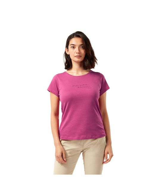 Craghoppers Purple Kurzarmshirt