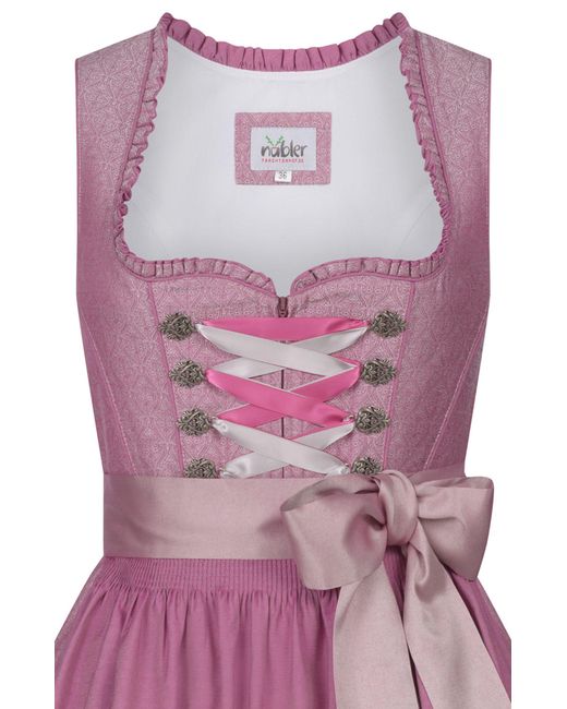 Nübler Purple Ü Mini Dirndl Golda in Rosa von