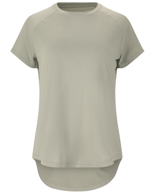 Athlecia White Fleeceshirt Gaina aus weichem Material mit recycelten Anteilen
