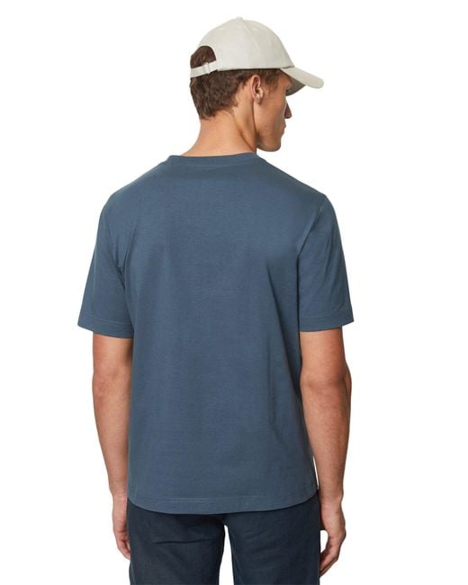 Marc O' Polo Shirt In softer Single Jersey-Qualität, Markenstickerei in Blue für Herren