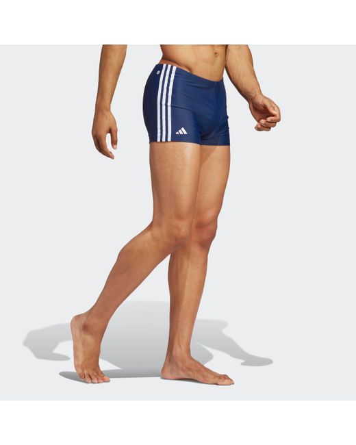 adidas Originals Zwembroek Classic 3-strepen Boxershort in het Blauw voor  heren | Lyst NL