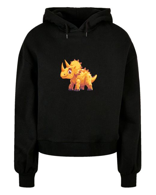 F4NT4STIC Black Sweatshirt Süßer Triceratops Dinosaurier Premium Qualität