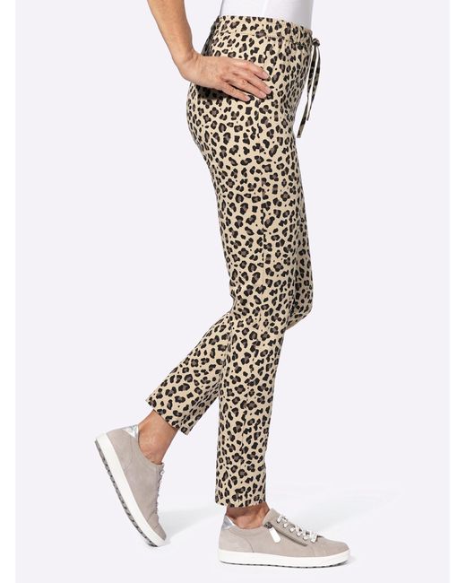 Sieh an! Multicolor Jerseyhose Schlupfhose Innenbeinlänge ca. 74 cm