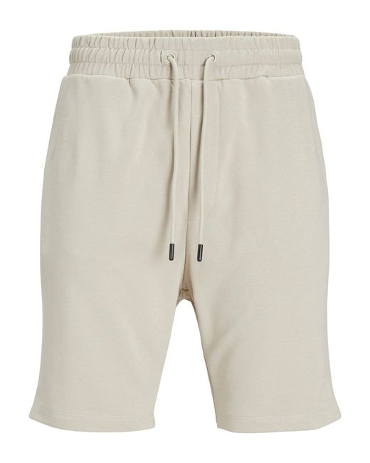 Jack & Jones Sweatshorts Bermuda Sweat Shorts Kurze Komfort Fit Hose 7549 in Sand in Multicolor für Herren