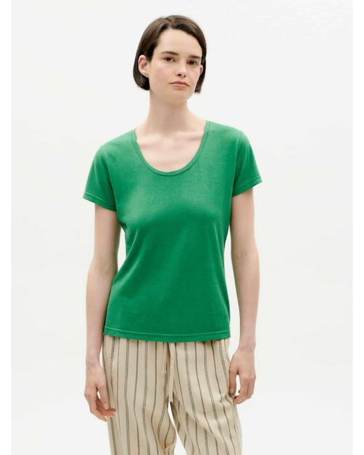 Thinking Mu Green T-Shirt Hemp Regina