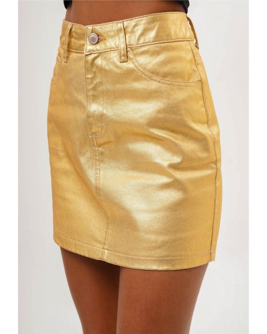 FRESHLIONS Yellow Sommerrock Stacy im klassischen 5-Pocket Style