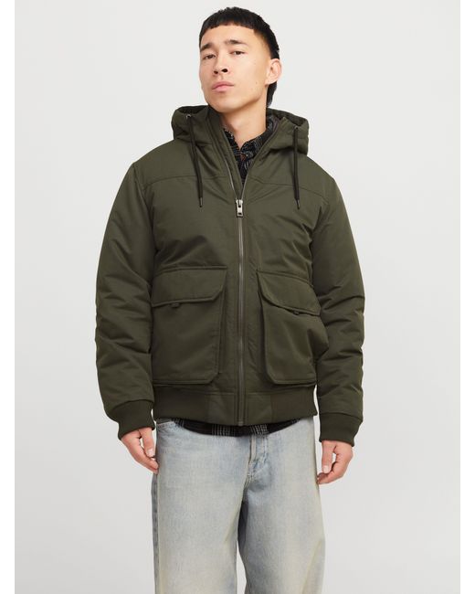 Jack & Jones Bomberjacke JJCONSTRUCT BOMBER in Green für Herren