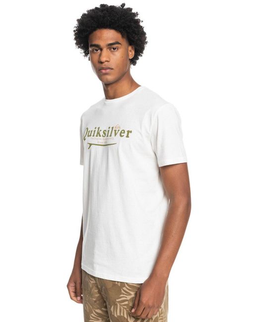 Quiksilver T-Shirt Silver Lining in White für Herren