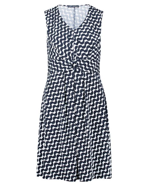 Betty Barclay Blue Blusenkleid Kleid Kurz ohne Arm 8813