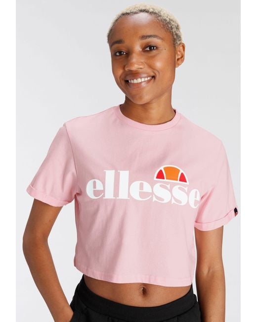 Ellesse Pink T-Shirt ALBERTA CROPPED TEE