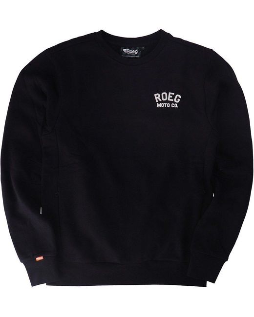 Roeg Motorradjacke Shawn Solid Sweat in Blue für Herren