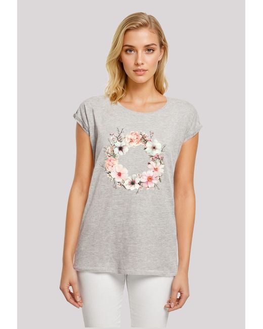 F4NT4STIC White Shirt Rosa Blumenkranz Premium Qualität