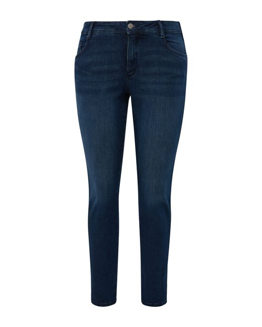 TRIANGL Blue Stoffhose Jeans / Fit / Mid Rise / Skinny Leg