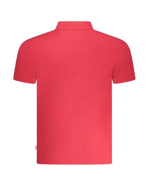 Pepe Jeans Poloshirt Rotes -Polohemd aus Bio-Baumwolle mit in Red für Herren