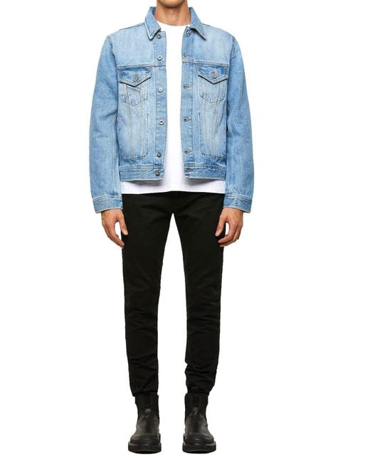 DIESEL D-BRAY GIACCA 0IATV Jacke Jeansjacke in Blue für Herren