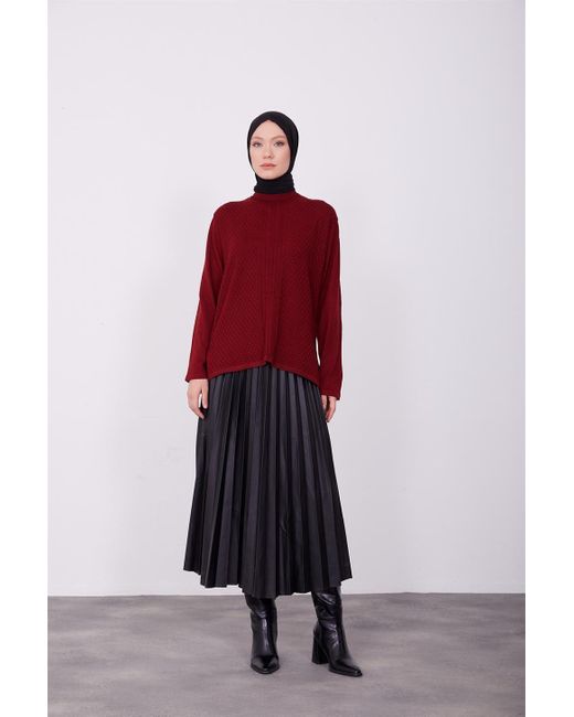 Armine Red Langarmbluse Armine Pullover – Moderne und elegante Hijab-Mode