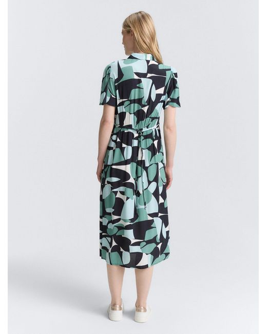Tom Tailor Blue Sommerkleid Midi-Kleid mit Muster