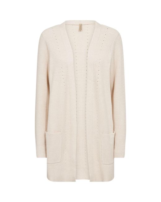 Soya Concept White Longstrickjacke