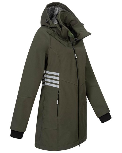 Arctic Seven Green Softshelljacke ASGiuliana mit abnehmbarer Kapuze