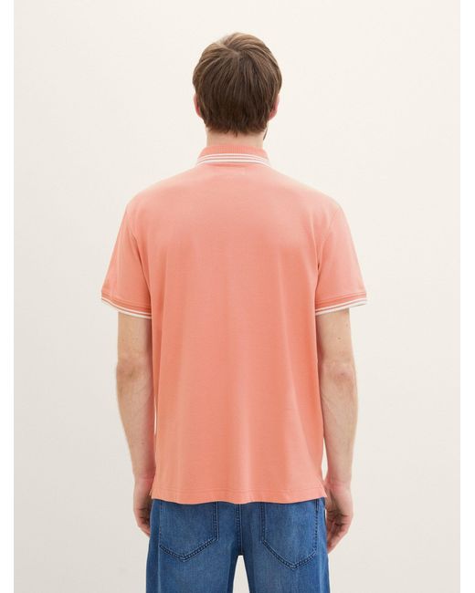 Tom Tailor Poloshirt mit Brusttasche in Orange für Herren