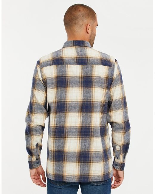 Threadbare Langarmhemd Franco (Amalfi) (1-tlg) mit tollem Karo-Muster in Blue für Herren