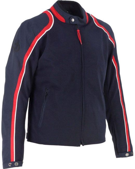 Helstons Motorradjacke Phoenix Mesh Motorrad Textiljacke Rückenprotektor in Blue für Herren