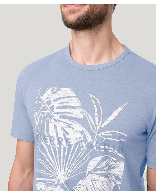 Pierre Cardin T-shirt RH mit Front Print in Blue für Herren