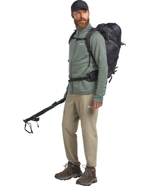 Jack Wolfskin Fleecejacke TAIGA FZ M in Green für Herren