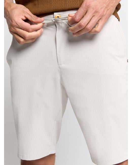 No Excess Bermudas Short Chino Jersey Travel in White für Herren