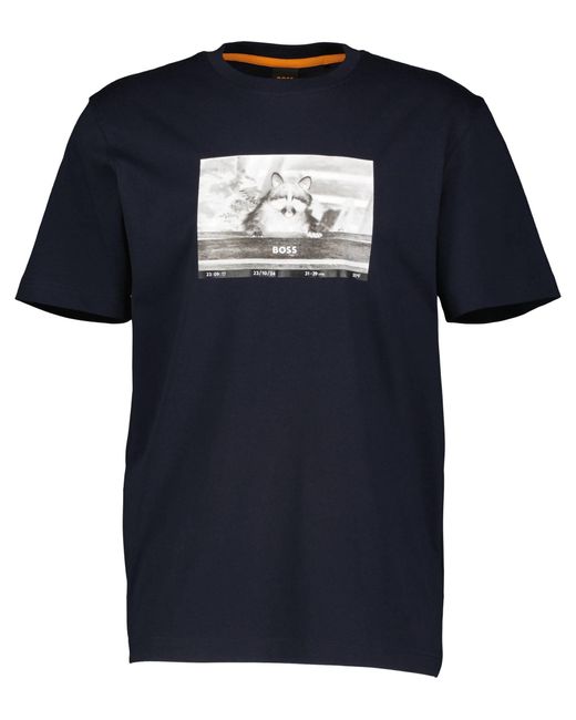 Boss T-Shirt TE_WILDS Regular Fit (1-tlg) in Blue für Herren