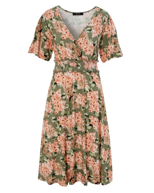 Aniston CASUAL in Natur DE mit Blumendruck romantischem Lyst | Sommerkleid