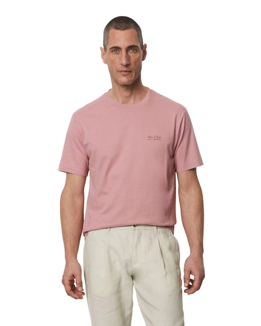 Marc O' Polo Shirt Mit großem Rückenprint, leichte Single-Jersey-Qualität in Red für Herren