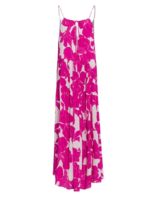 MARC AUREL Pink Maxikleid