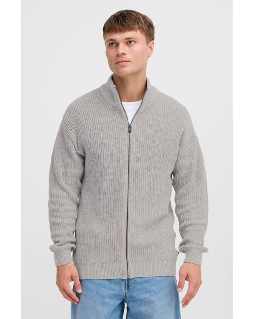 Solid SDGORALLI modische Strickjacke in Gray für Herren