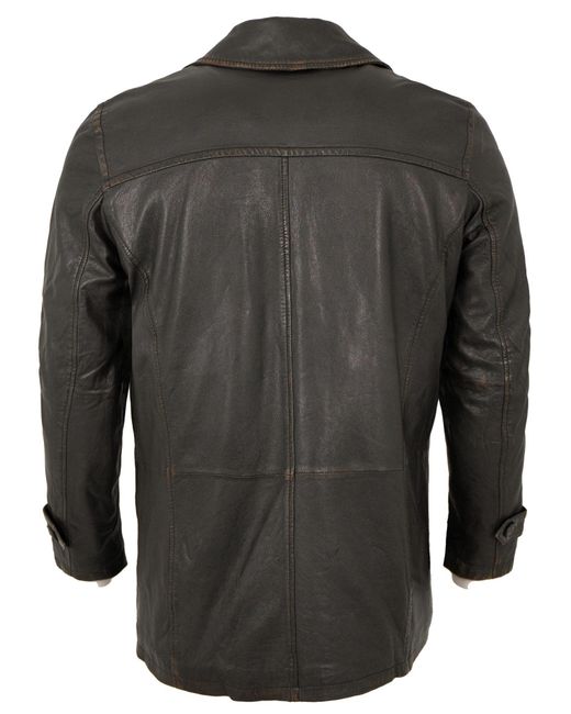 Jilani Lederjacke Matthes-3 in Black für Herren