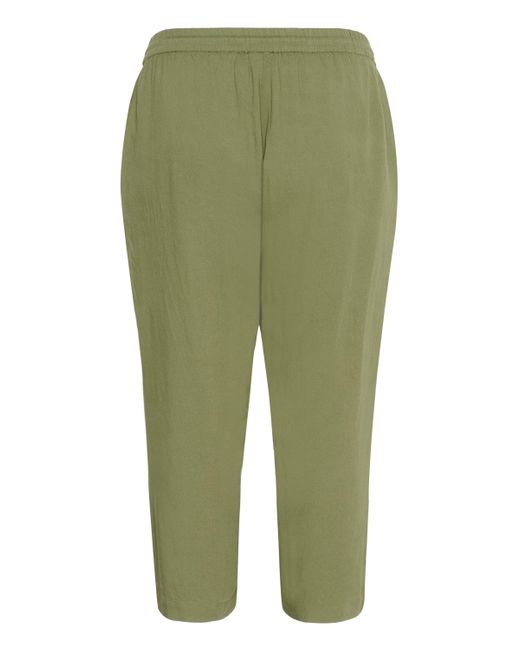 Kaffe Green Stoffhose Casual Hose KCmille Große Größen