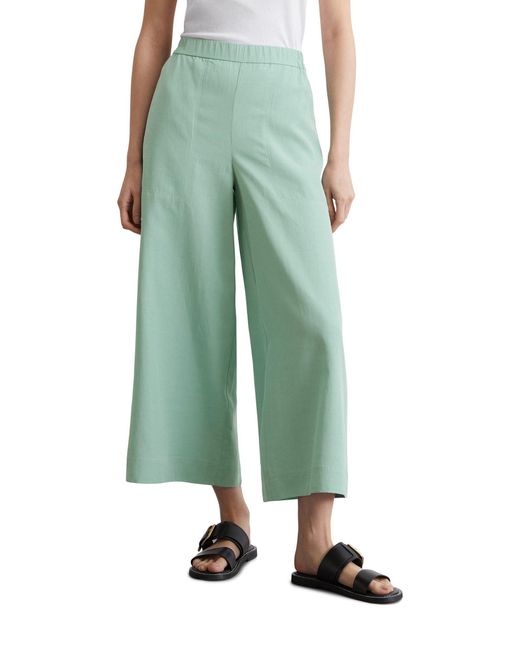 Marc O' Polo Green Chinohose aus TM Lyocell-Leinen-Mix