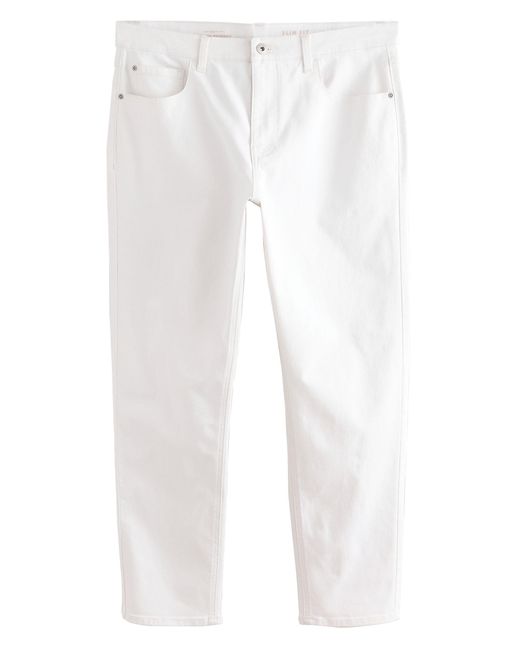 Next Essential Slim Fit Jeans mit Stretch (1-tlg) in White für Herren