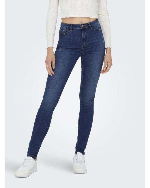 ONLY Blue High-waist-Jeans Rose (1-tlg) Weiteres Detail