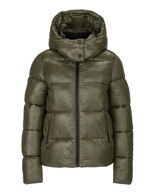 19V69 Italia by Versace Green Winterjacke GRAZIA Pufferjacke in Schwarz mit Kapuze und Reißverschluss
