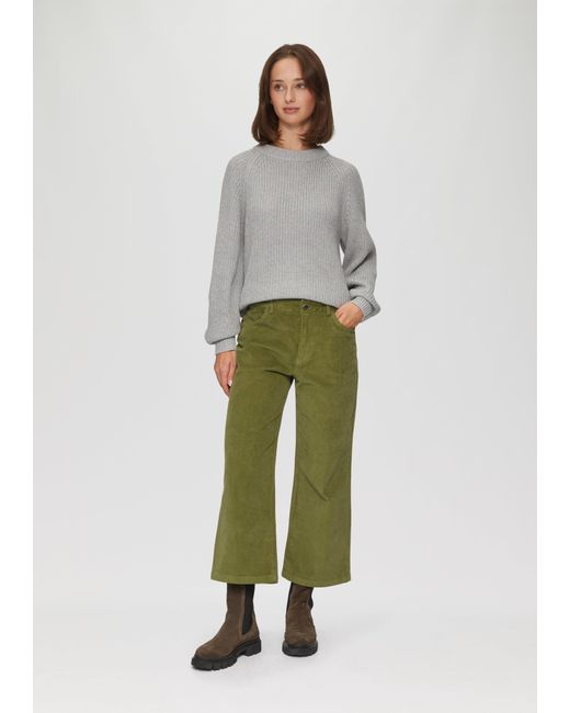 S.oliver Green 3/4-Hose Elastische Culotte aus Cord
