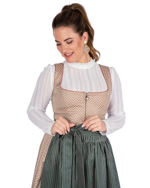 MELEGA Gray Midi Dirndl 2tlg.